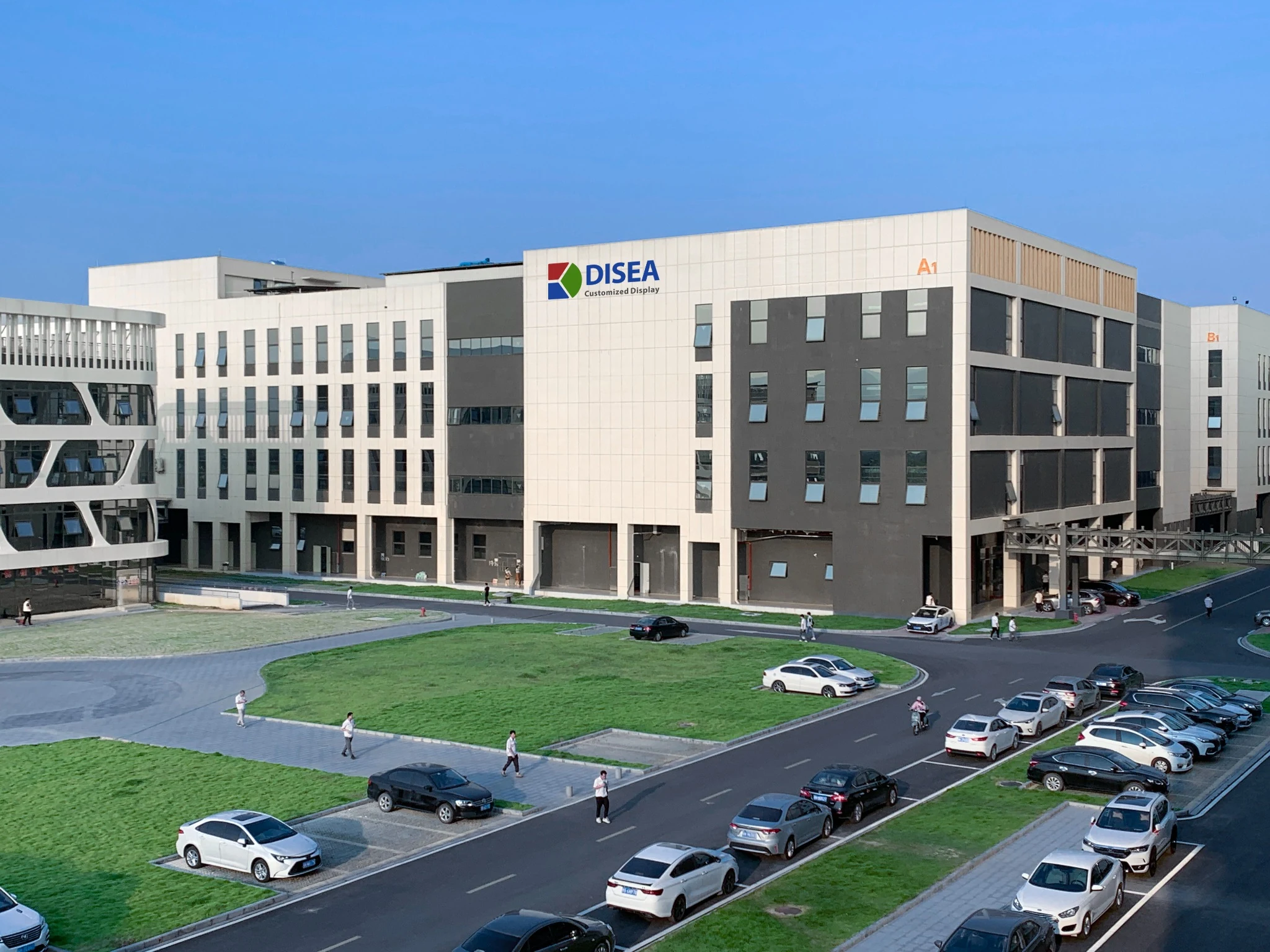 DISEA factory buildings and production facility exterior