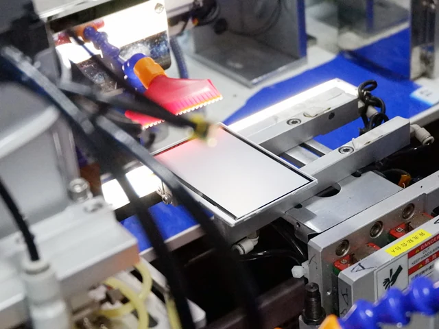 Automatic assembly backlighting