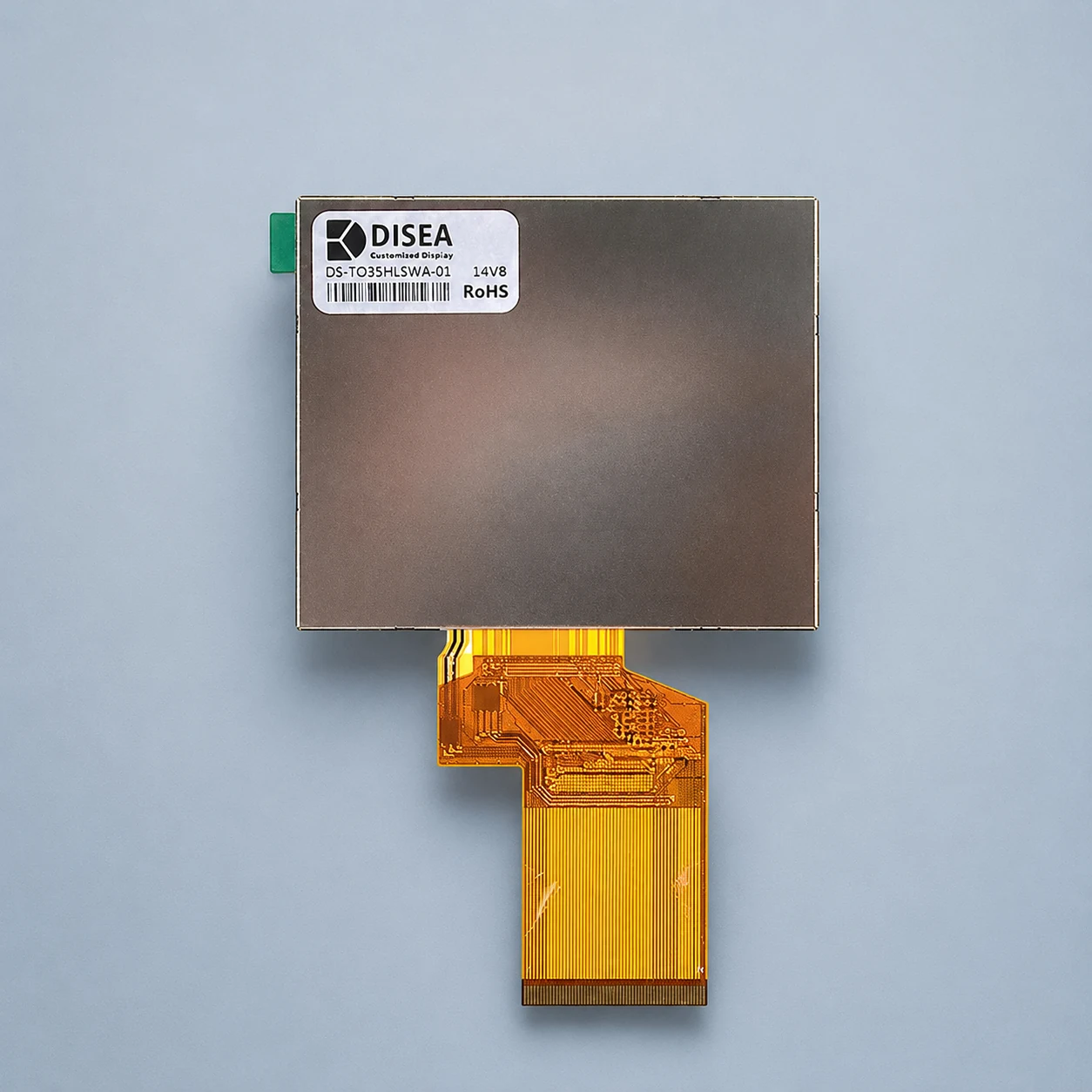 Rear view of DS-T035HLWSA-01 TFT LCD module and FPC