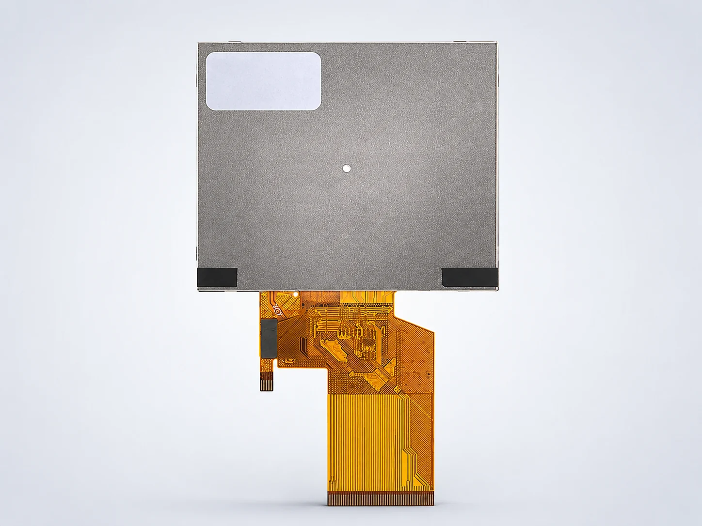 Rear view of DS-T035SGV-01CP TFT LCD module with backplate and FPC