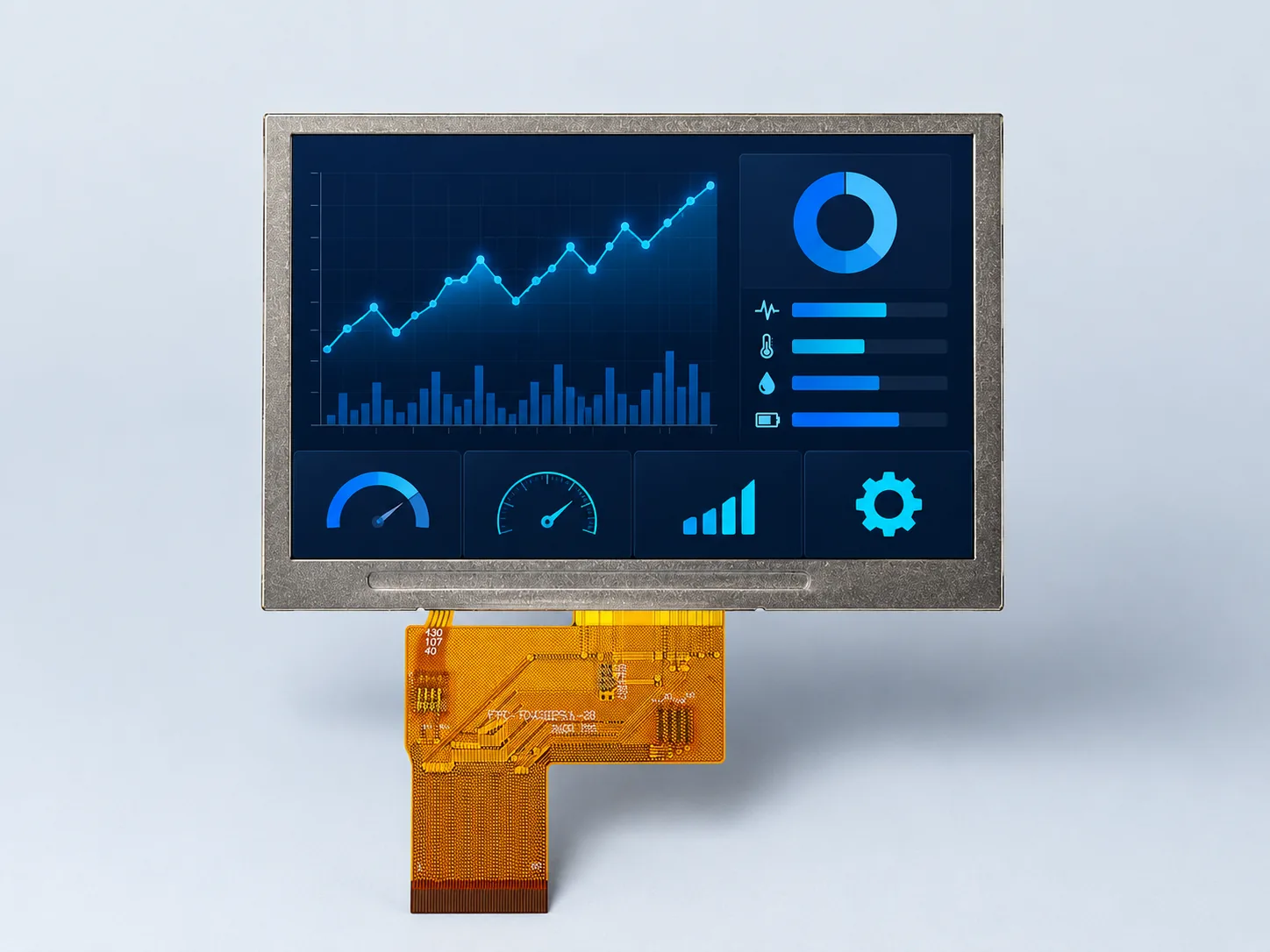 DS-T043BPSA-02 4.3-inch 480×272 IPS high-brightness TFT LCD display, 1000 nits