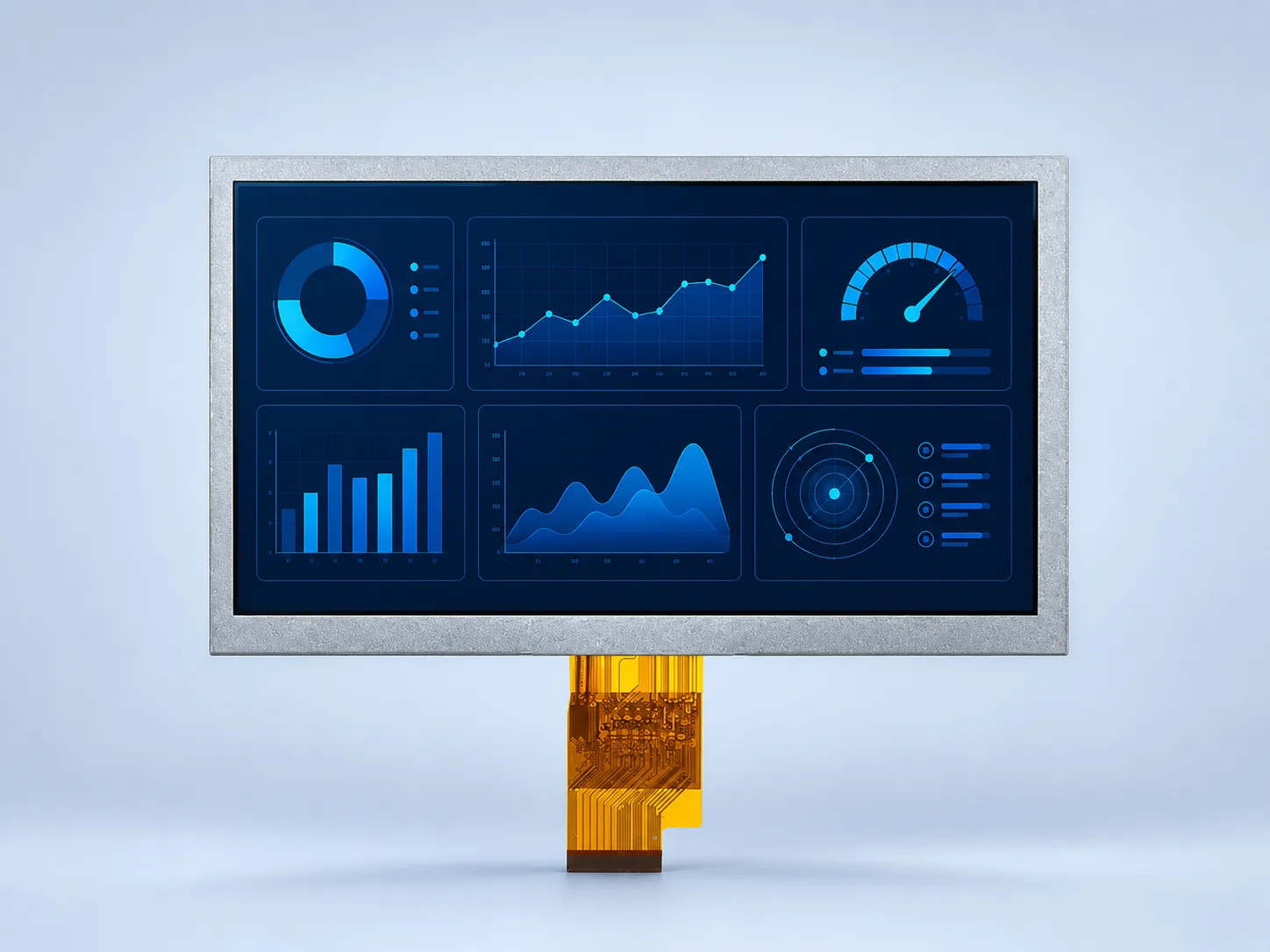 DS-T070BAHA-02 7 inch 1024×600 IPS high-brightness industrial TFT LCD, 1000 nits