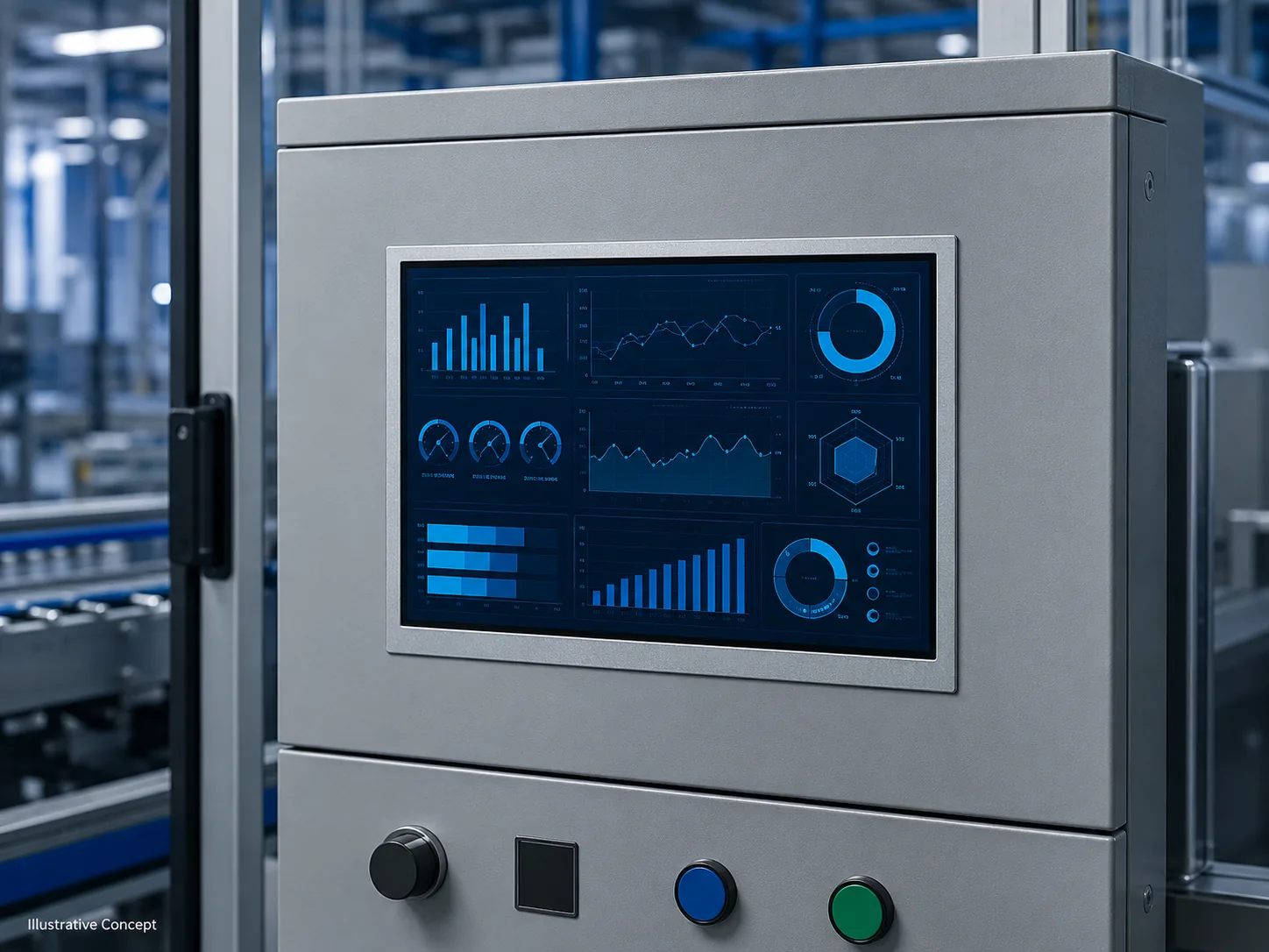 Illustrative industrial HMI application concept for DS-T070BAHA-02