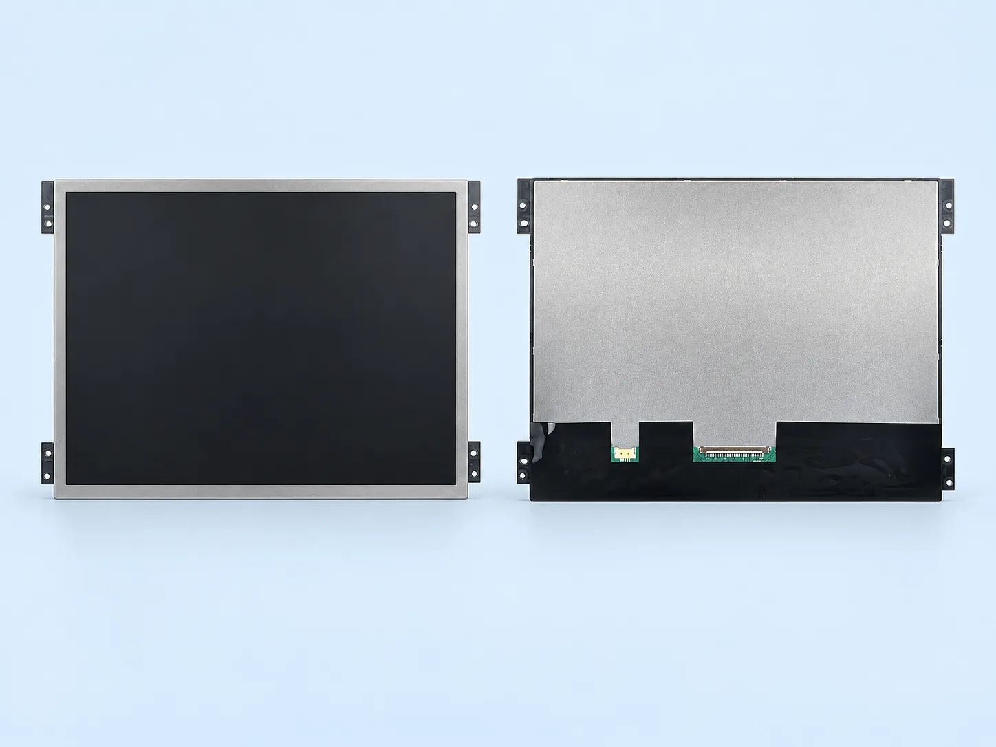 Front and rear reference views of DS-T104QXHA-03 10.4-inch industrial TFT LCD