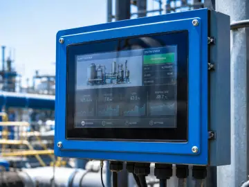 Bright ambient light industrial display application