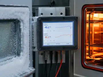 Temperature extremes industrial display testing